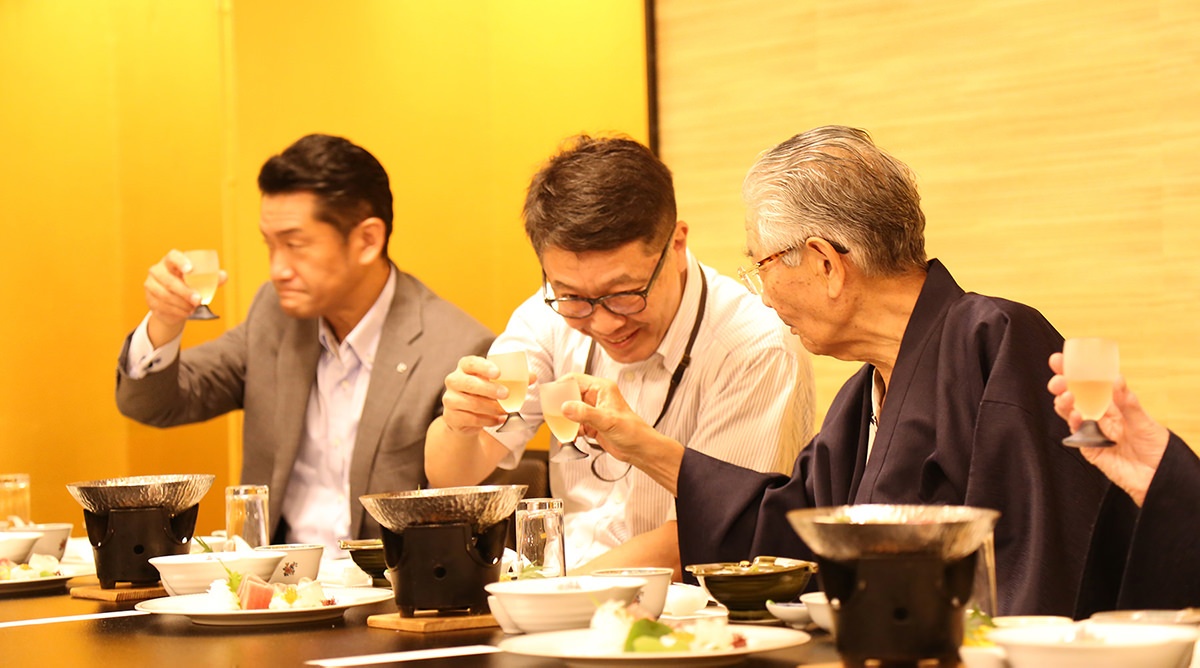 西吾妻福祉病院管理者兼病院長 三ツ木禎尚先生による乾杯の挨拶