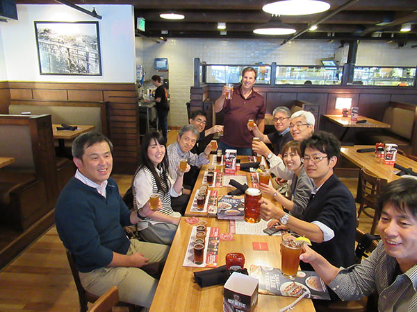 オレゴンビールで乾杯